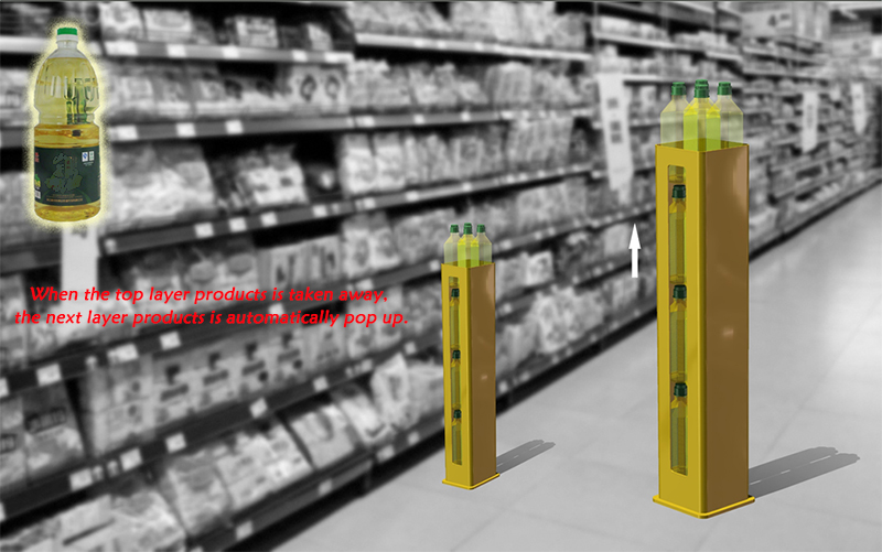 automatic lift display rack