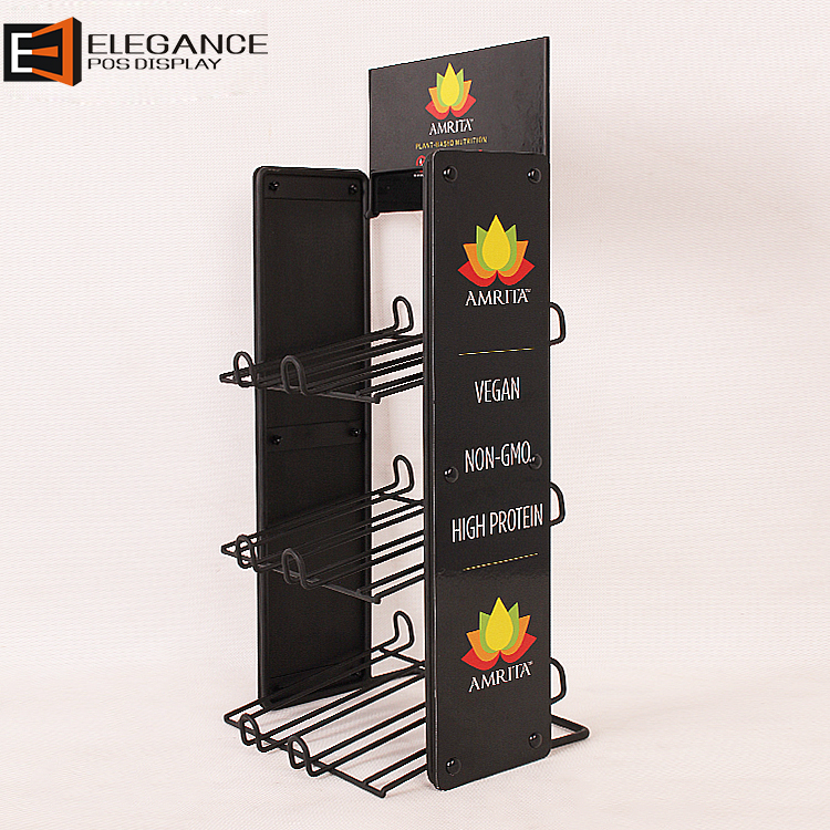 Wholesale Iron Wire And PVC Snack Display Rack For Promotion