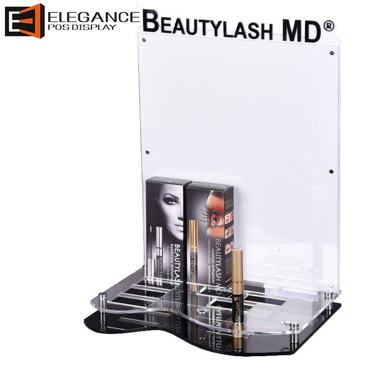 Beautiful and Smooth Counter Acrylic Eyelash Enhancer Cosmetics Show Shelf