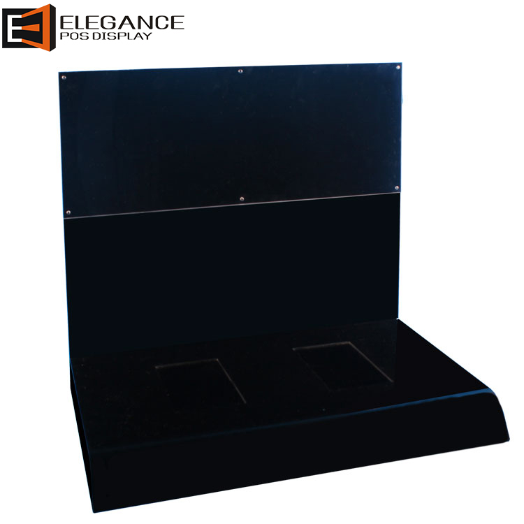 Vogue Counter Black Acrylic Headphone Display Rack with 7 inches LCD