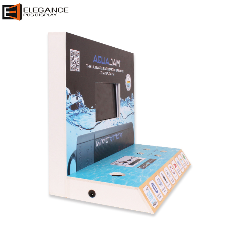 Counter Top PVC Display stand With LCD For Bluetooth Speaker
