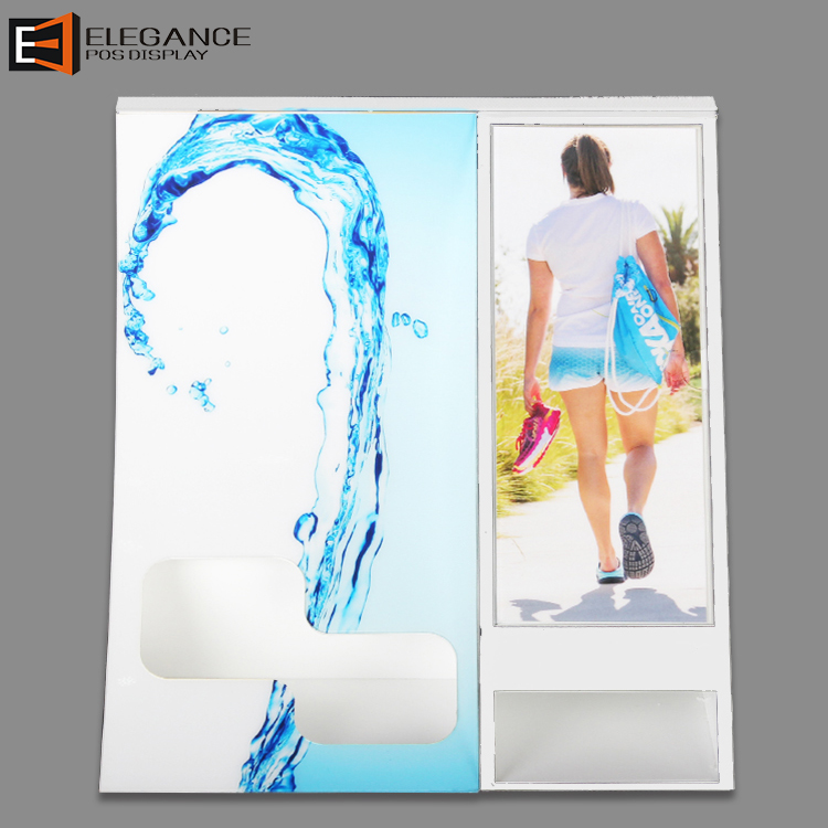 Counter Top Acrylic Shampoo Display Stand with Brand Poster