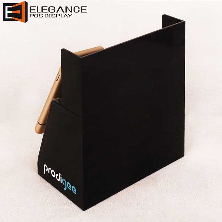 Customized Counter Top Black  Acrylic  Display Mobile Phone Holder Display Stand