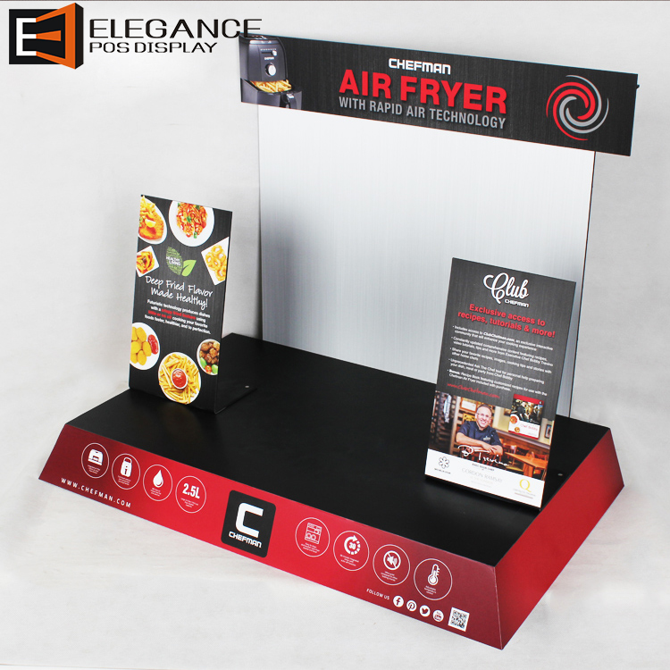 Customized Counter Top PVC Electromagnetic Oven Display Induction Cooker Display Stand