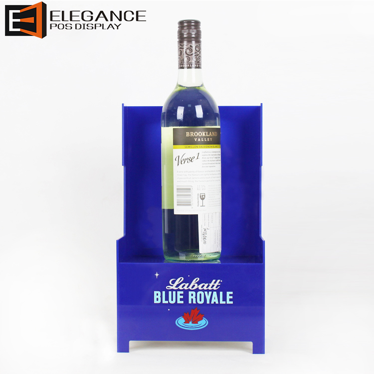 Sales Promotion Acrylic Counter Table LED Light Emitting Wine Display Stand