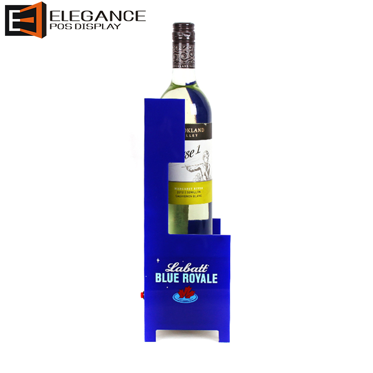 Sales Promotion Acrylic Counter Table LED Light Emitting Wine Display Stand