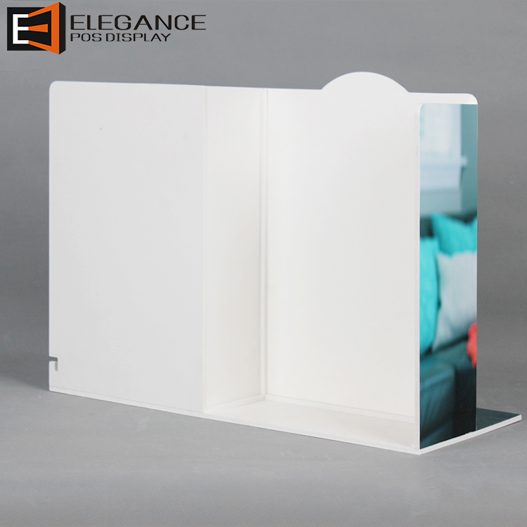 Countertop Light Table Lamp PVC Display Rack With LCD