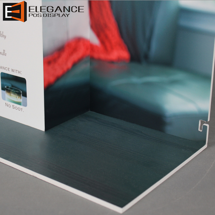 Countertop Light Table Lamp PVC Display Rack With LCD