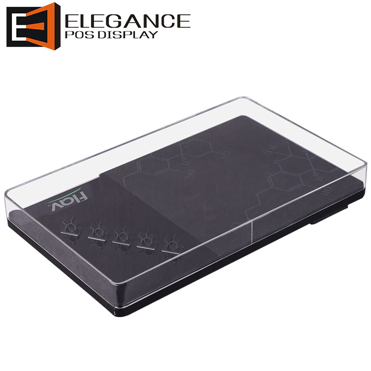 Desk Top Acrylic E Cig Displays Box with Magnets Attached on the Bottom