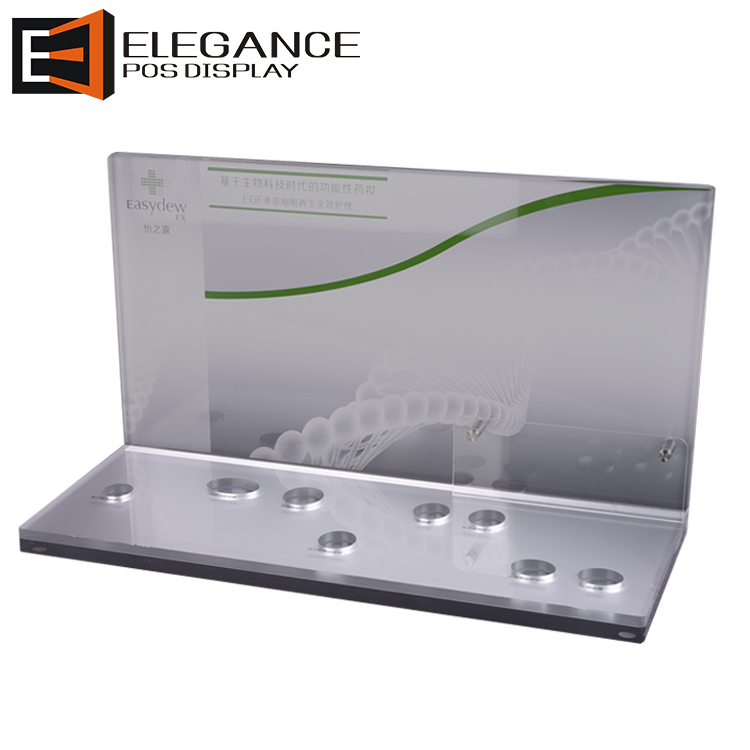 Acrylic Counter Skincare Products Display Stands