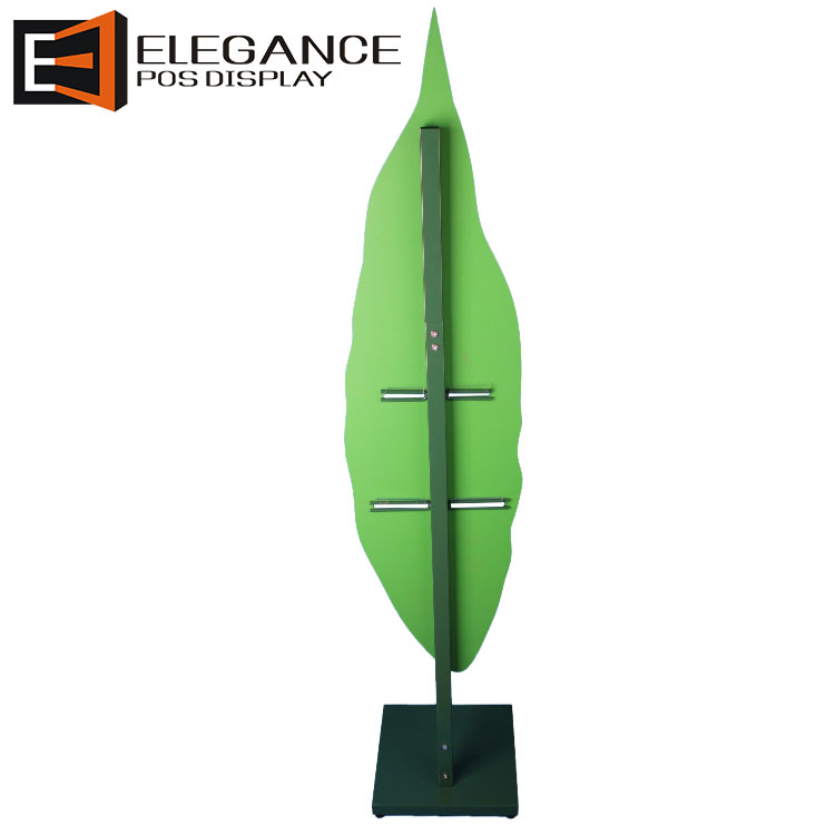 Floor Metal and PVC Bactericide Display Rack with Two Pockets