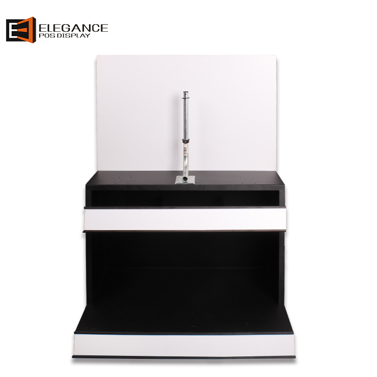 Metal And PVC Floor Standing Hose Reel POS Display Rack 