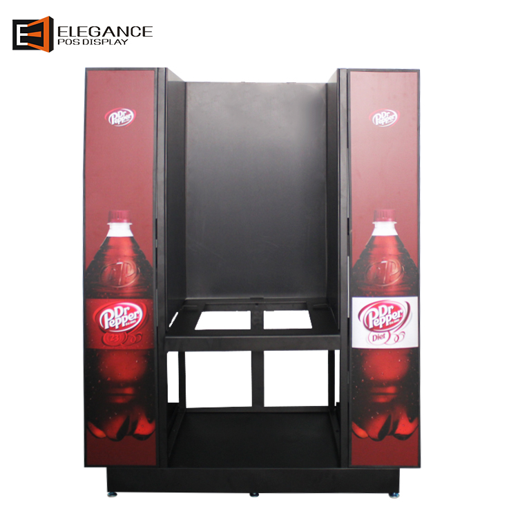 Supermarket Metal Counter Beverage Display Drinks Storage Beverage Bracket
