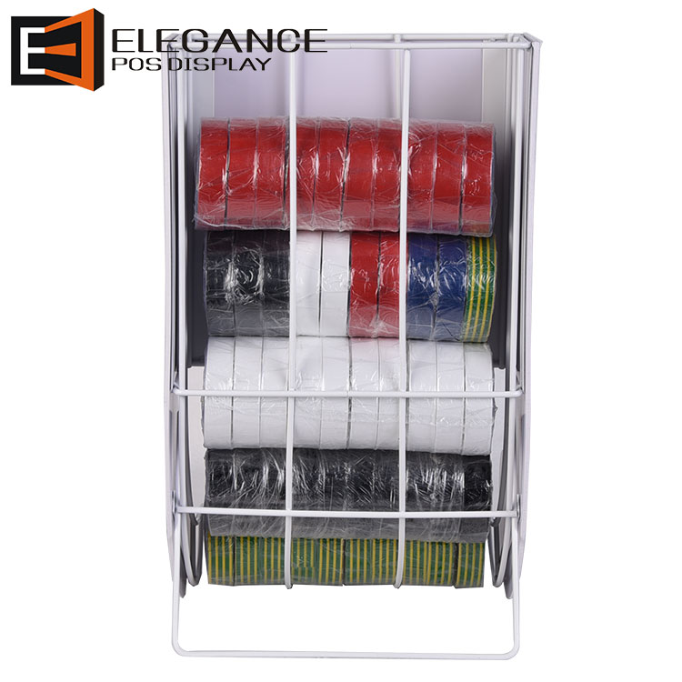 Slide Shape Counter Metal Wire & PVC Masking Tape Display Rack Tape Dispenser 