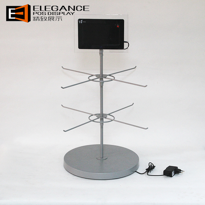 Customized Metal Mobile Phone Countertop LCD Display Stand for Accessories