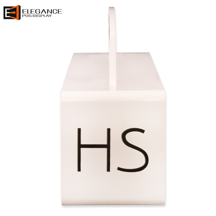 Sales Promotion Wooden And Acrylic Counter Table Design Belt Desktop Display Rack For Shopping Mall 