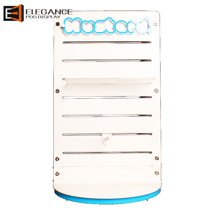 Hot-Sale Fashionable Countertop Rotating Display Rack With Pegs For Mustard