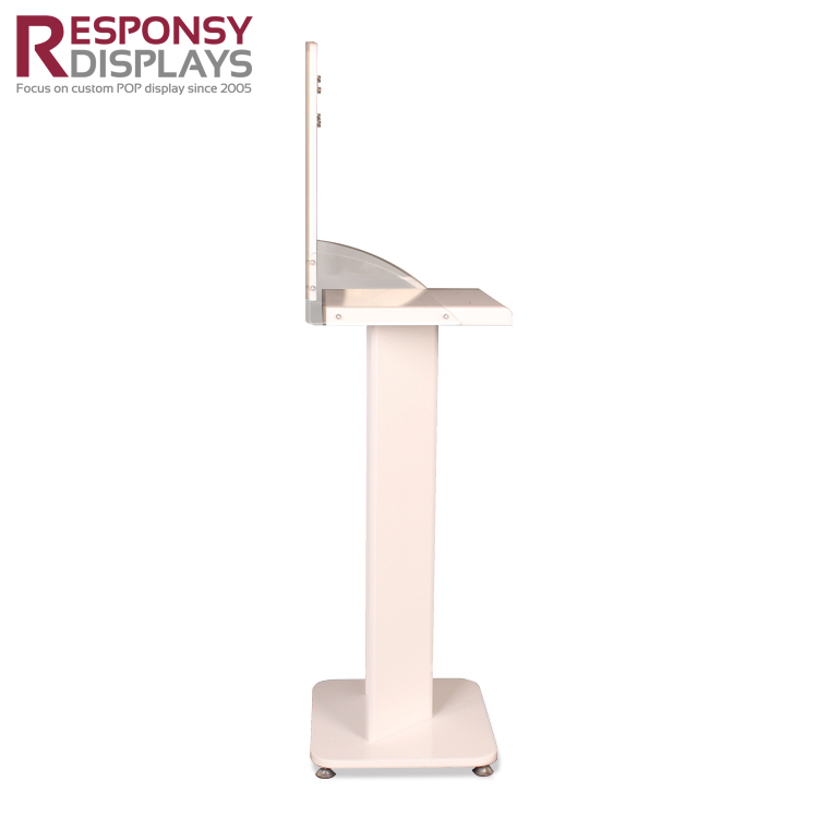 Custom Floor Acrylic And Wood Electronic Products Printer Display Stand 