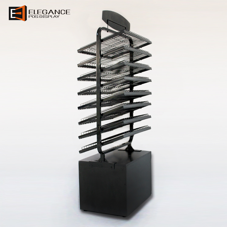 Promotion Eight Layers Floor Standing Nail polish Metal Wire Display For Shopping Store 