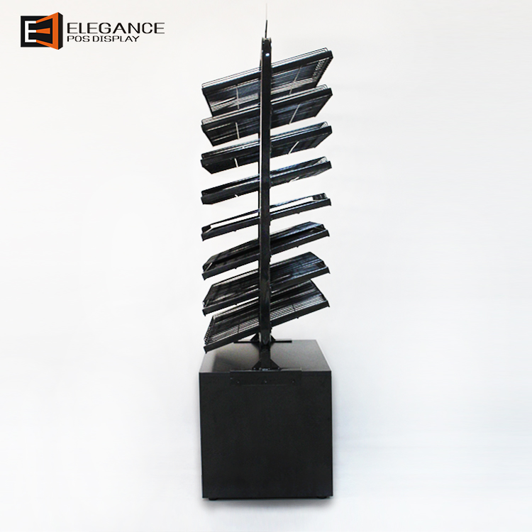 Promotion Eight Layers Floor Standing Nail polish Metal Wire Display For Shopping Store 