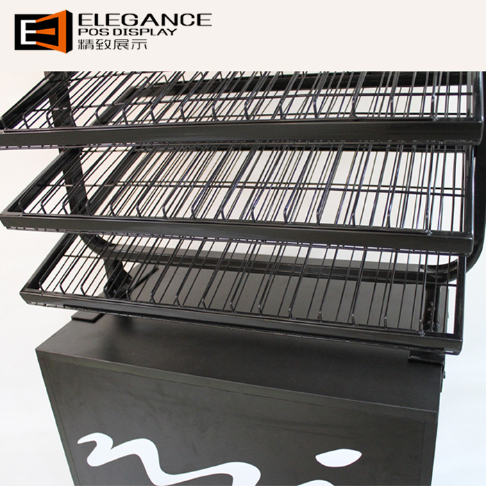 Promotion Eight Layers Floor Standing Nail polish Metal Wire Display For Shopping Store 