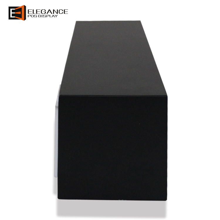 Wood And Acrylic Sign Brand Block Display With White Acrylic Logo Solid Acrylic Cube Block For Jewel